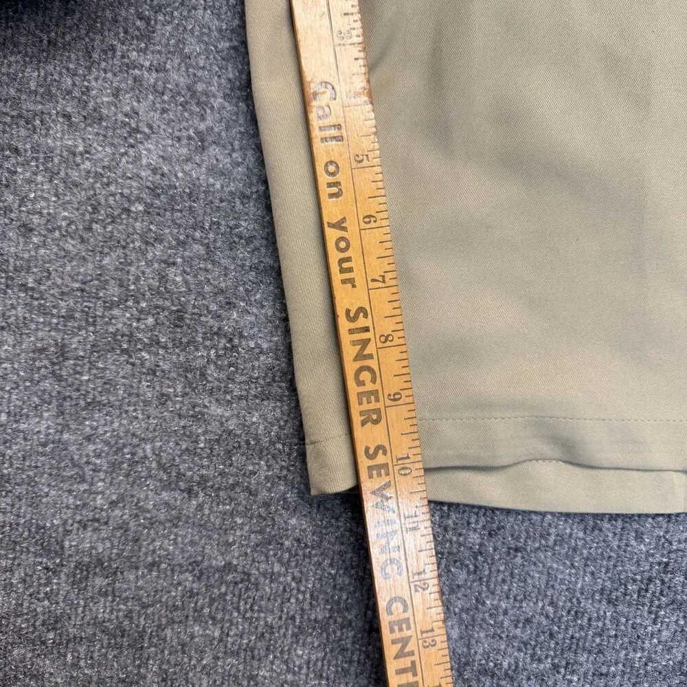 Haggar Big & Tall COOL 18 Quick Dry UPF 50+ Expandable Waist Khaki 46 NWT